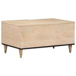 vidaXL Table basse 80x50x40 cm bois de manguier massif