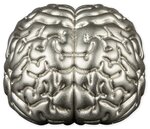 BRAIN 3D Shaped 2 Once Argent Monnaie 5 Dollars Samoa 2023