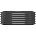 vidaXL Lit surélevé de jardin Acier enduit de poudre Anthracite