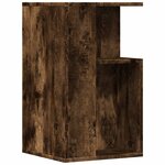 vidaXL Table d'appoint chêne fumé 35x35x60 cm bois d'ingénierie