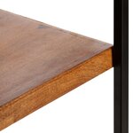 vidaXL Bibliothèque à 4 étagères avec 6 tiroirs 122x36x181 cm Manguier