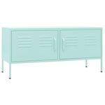 vidaXL Meuble TV Vert menthe 105x35x50 cm Acier