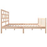 vidaXL Cadre de lit Bois de pin massif 120x200 cm