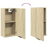 vidaXL Armoire de salle de bain murale Chêne sonoma 32x20x67 cm
