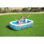 Bestway Piscine gonflable pour enfants Bleu 229x152x56 cm