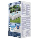 Bestway ensemble de piscine rectangulaire power steel 549x274x122 cm