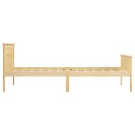 vidaXL Cadre de lit sans matelas bois de pin massif 90x200 cm