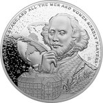 Pièce de monnaie en Argent 2 Dollars g 31.1 (1 oz) Millésime 2024 Icons of Inspiration WILLIAM SHAKESPEARE