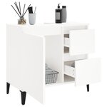 vidaXL Armoire de salle de bain blanc 65x33x60 cm bois d'ingénierie