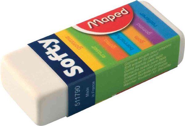Gomme plastique Softy (L)56 x (P)23 x (H)12 mm MAPED