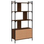 vidaXL Bibliothèque avec portes chêne marron 76 5x30x154 5 cm