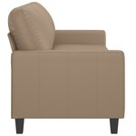 vidaXL Canapé à 3 places Cappuccino 180 cm Similicuir