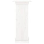 vidaXL Support à fleurs Blanc 40x40x90 cm Bois de pin solide
