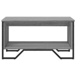 vidaXL Table basse sonoma gris 75x51x40 cm bois d'ingénierie