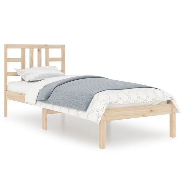 vidaXL Cadre de lit Bois massif 90x200 cm