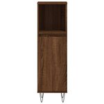 vidaXL Armoire de bain chêne marron 30x30x100 cm bois d'ingénierie