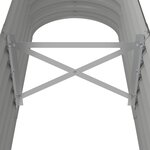 vidaXL Lit surélevé de jardin Acier enduit de poudre 152x40x36 cm gris