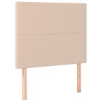 vidaXL Sommier à lattes de lit avec matelas Cappuccino 100x200 cm