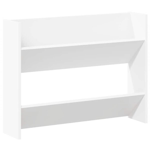 vidaXL Armoire à chaussures murale Blanc 80x18x60 cm Aggloméré