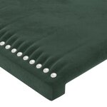 vidaXL Têtes de lit 2 Pièces Vert foncé 72x5x78/88 cm Velours