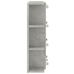 vidaXL Armoire à miroir avec LED Gris béton 70x16 5x60 cm