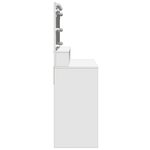vidaXL Coiffeuse avec LED blanc 80x41x134 5 cm