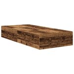 vidaXL Cadre de lit de rangement en vieux bois 75x190 cm en bois d'ingénierie