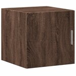 vidaXL Armoire de rangement mince chêne marron 40x42 5x225 cm