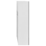 vidaXL Armoire à miroir de salle de bain blanc 80x15x60 cm MDF