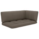 vidaXL Salon palette de jardin 4 Pièces pin imprégné de marron miel