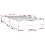 vidaXL Cadre de lit Rose 100x200 cm Velours