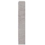 vidaXL Armoire à chaussures Gris béton 59x17x108 cm Bois d'ingénierie