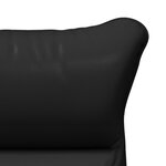 Fauteuil Relaxant vidaXL Noir en Cuir Synthétique