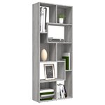 vidaXL Bibliothèque Sonoma gris 67x24x161 cm Bois d'ingénierie