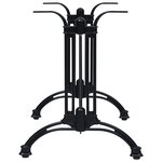 vidaXL Pied de table de bistro Noir 93x60x72 cm Aluminium coulé