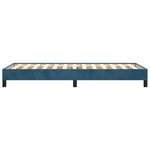 vidaXL Cadre de lit Bleu foncé 90x200 cm Velours