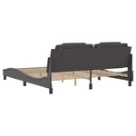 vidaXL Cadre de lit sans matelas gris 180x200 cm similicuir