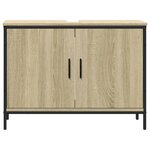 vidaXL Armoire lavabo de salle de bain chêne sonoma 80x30x60 cm
