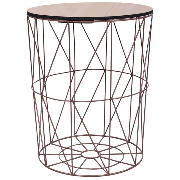 vidaXL Table basse Cuivre Ø 47 cm