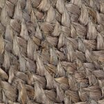 vidaXL Tapis fait à la main Jute Rond 240 cm Gris