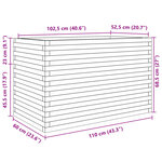 vidaXL Jardinière 110x60x68 5 cm bois de pin massif