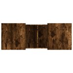 vidaXL Table basse chêne fumé 100x55x40 cm bois d'ingénierie