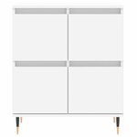 vidaXL Buffets 2 Pièces blanc bois d'ingénierie