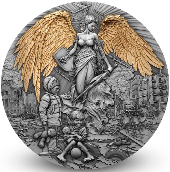 GUARDIAN ANGEL 2 Once Argent Monnaie 2000 Francs Cameroon 2023