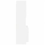 vidaXL Ensemble de meubles salle de bain 4 Pièces blanc bois d'ingénierie