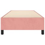 vidaXL Cadre de lit sans matelas rose 100x200 cm velours