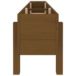 vidaXL Lit surélevé de jardin marron miel 160x30x38 bois de pin massif