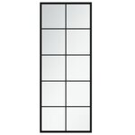 vidaXL Miroir mural noir 100x40 cm métal