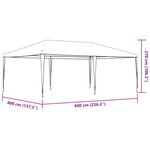 vidaXL Tente de réception professionnelle 4x6 m Vert 90 g/m²