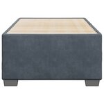 vidaXL Cadre de lit Gris foncé 80x200 cm Velours